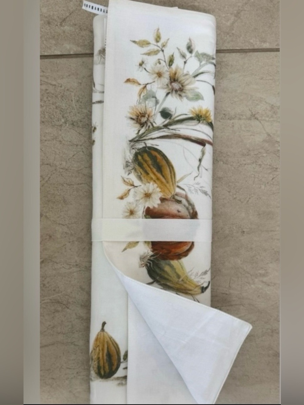 Pottery Barn Bedford Harvest Cotton/Linen Table Runner - Picture 10 of 14